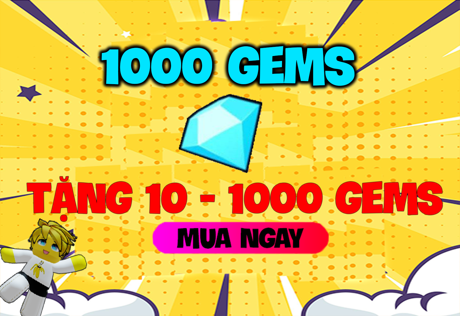 MUA 10.000 GEMS