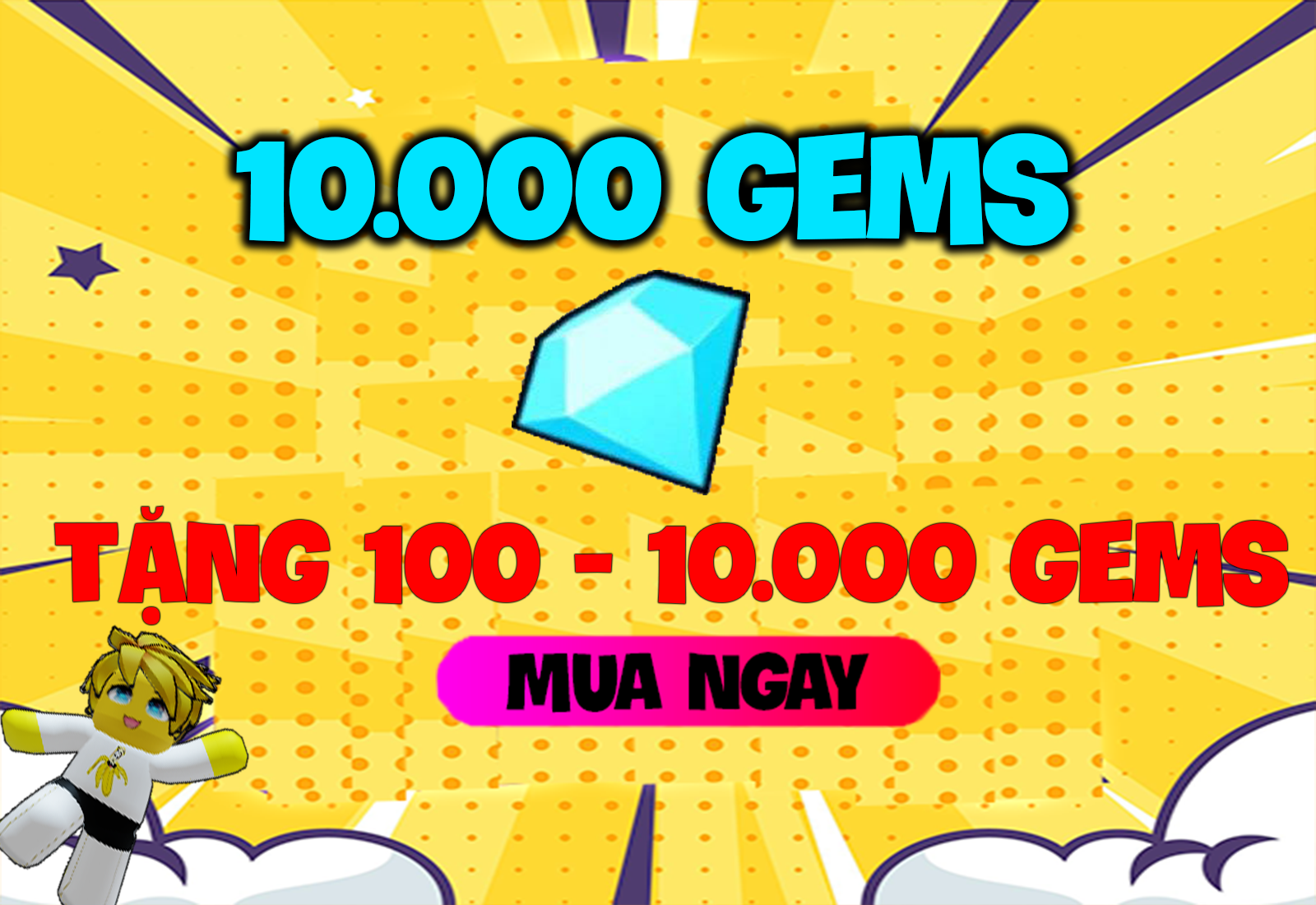 MUA 100.000 GEMS